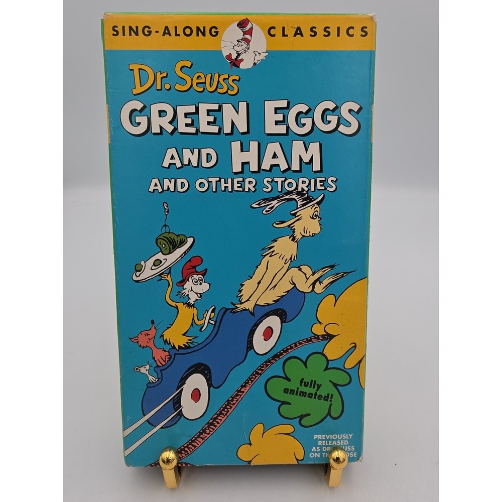Vintage Dr. Seuss Green Eggs and Ham VHS 1973 Sing-Along Classics CBS Video NEW